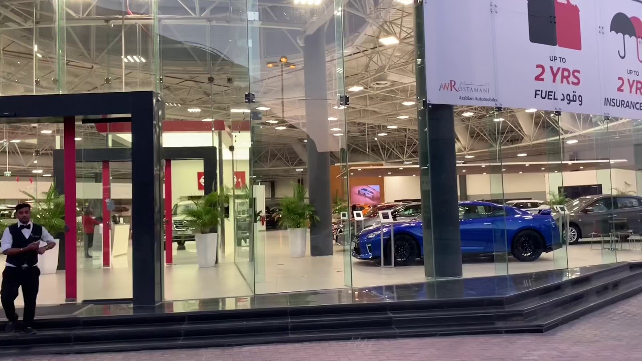 Garage Zayed Nissan shaikh Zayed showroom - YouTube