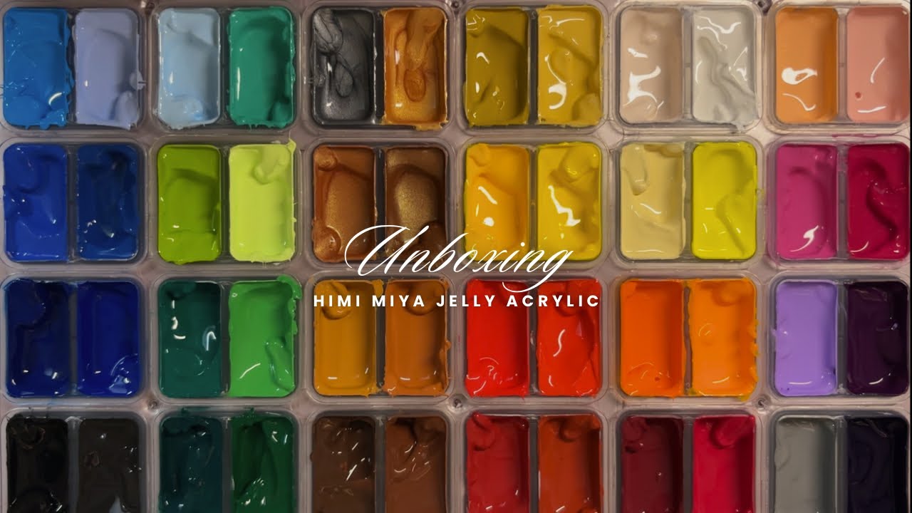 Jelly Acrylic by HIMI Miya | Unboxing & Swatching 🎨✨