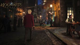 [4K] Relaxing Walk to Hogsmeade From Gryffindor Common Room | Hogwarts Legacy Ambience