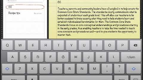 iPad keyboard tips and tricks