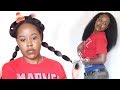 BANDING METHOD TO TRIM NATURAL HAIR | ANNUAL BLOW OUT