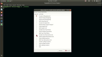 Housekeeping System by linux yad & Mysql