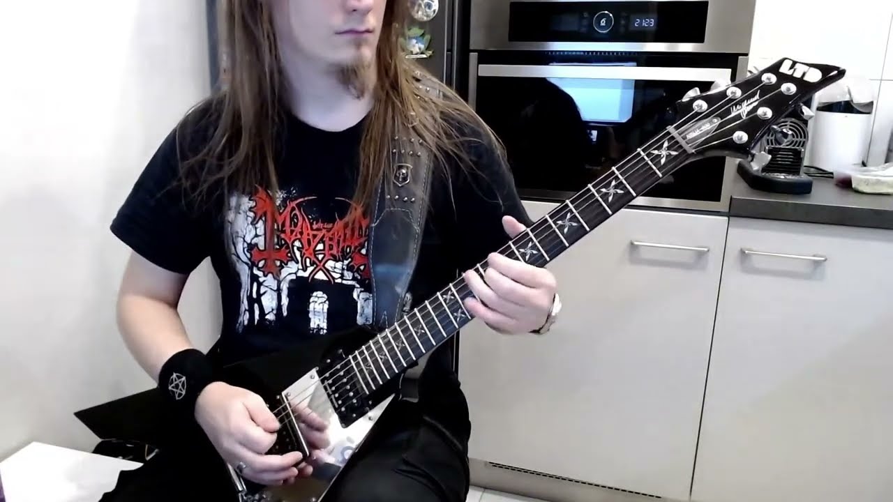Dark Funeral - Let The Devil In Guitar Cover (Lord Ahriman's guitar)