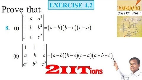 Determinants Exercise 4.2 Q8 NCERT Class 12 | IIT JEE