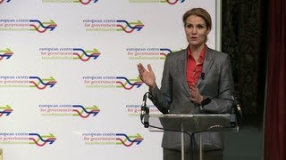 Helle Thorning-Schmidt gives the 2012 Jean Monnet Lecture, Highlights