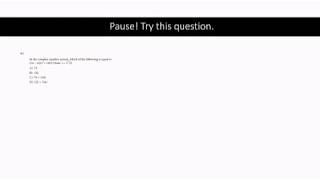 SAT Math Questions #1(Imaginary Numbers) #2(Slope)