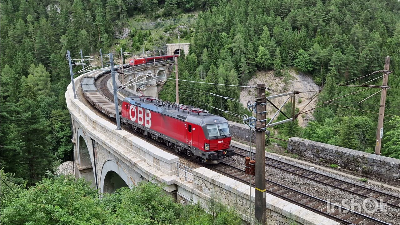 ÖBB, Railjet, Vectron, Intermodal Action am Semmering, 1. August 2025