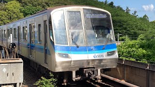 【3000V】横浜市営地下鉄3000形3611F 普通あざみ野行き　上永谷駅到着