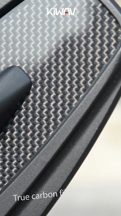 Very thin genuine carbon fiber motorcycle mirrors Mamba , glossy surface, square or round shape