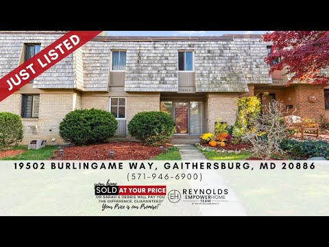19502 Burlingame Way, Gaithersburg, MD home video tour
