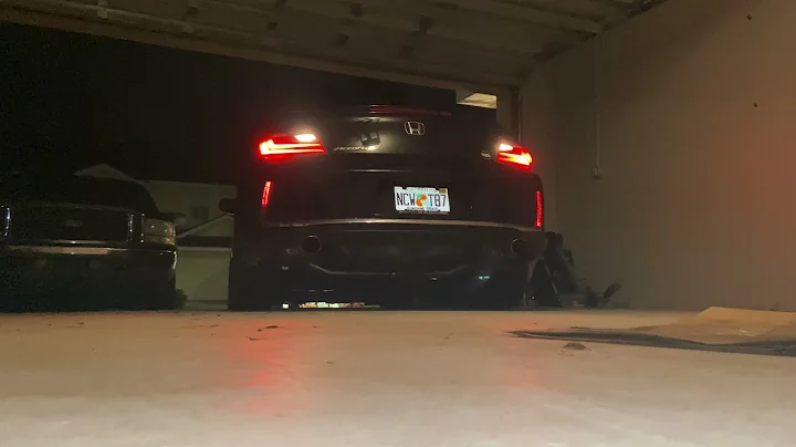 2016 Accord Coupe V6 Borla Axle back w/ resonator delete Cold Start and Rev Compilation