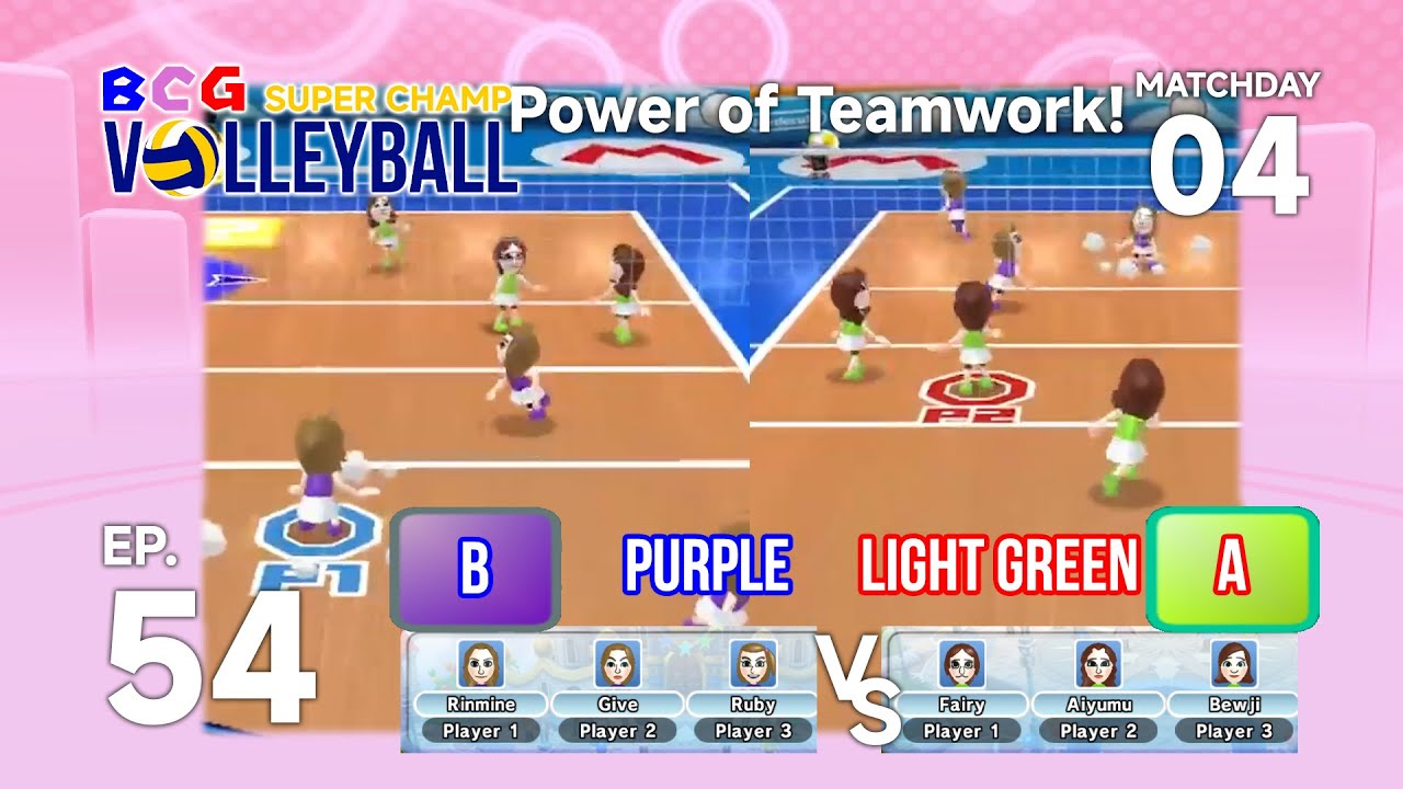 BCG Mii's Volleyball Super Champ 2026 EP 54 MD 04 - Purple B VS Light Green A