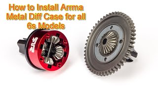 How to: Build and shim Arrma Metal Diff case (ARA220050) for all 6s models.