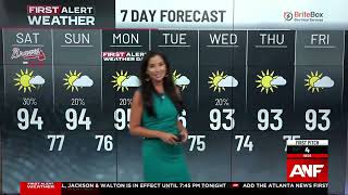 Super 7 Day Forecast: Stormy Friday ahead of a hot start to the new week