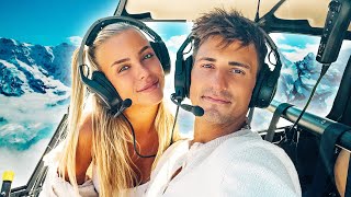 Romantic Helicopter Date Over Swiss Alps!