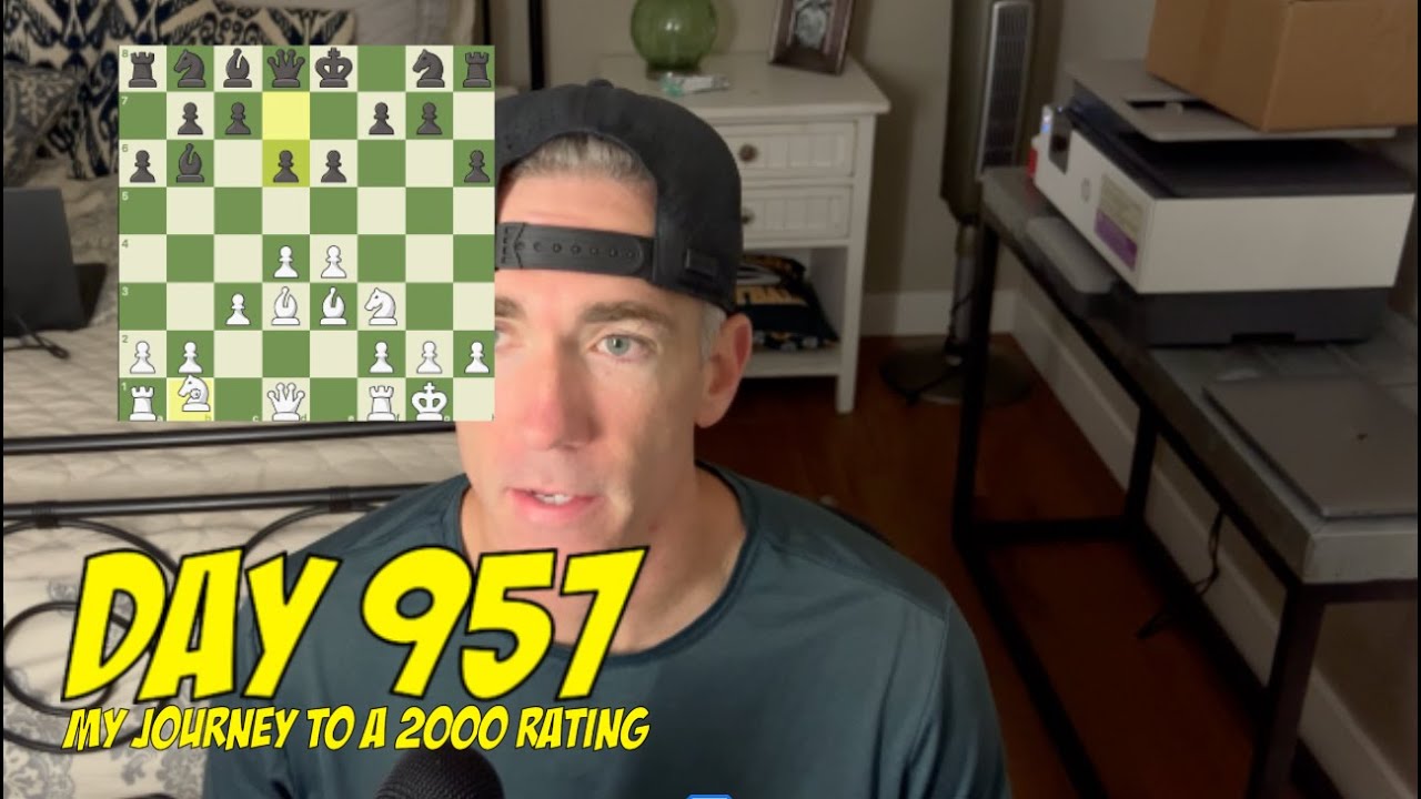 День 957: Играю в шахматы каждый день, пока не достигну рейтинга 2000.