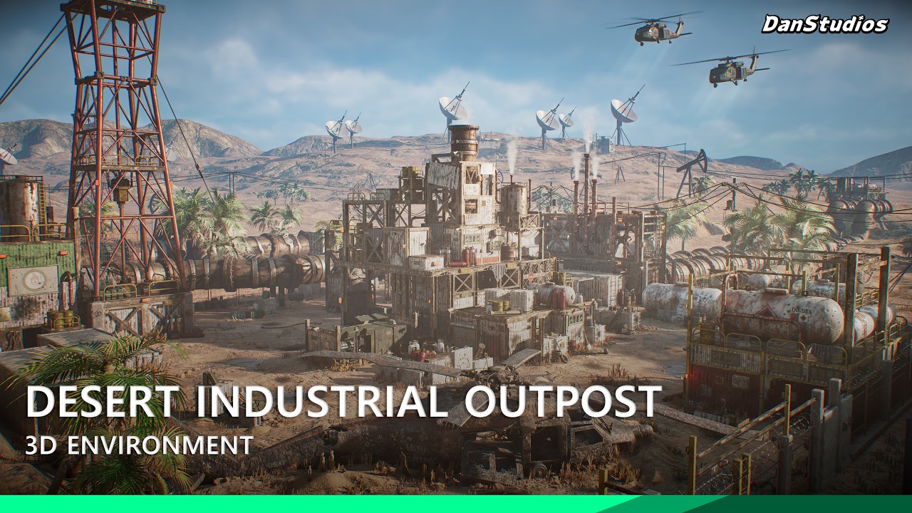 Desert Industrial Outpost Environment (FAB Professional License Key) preview 1