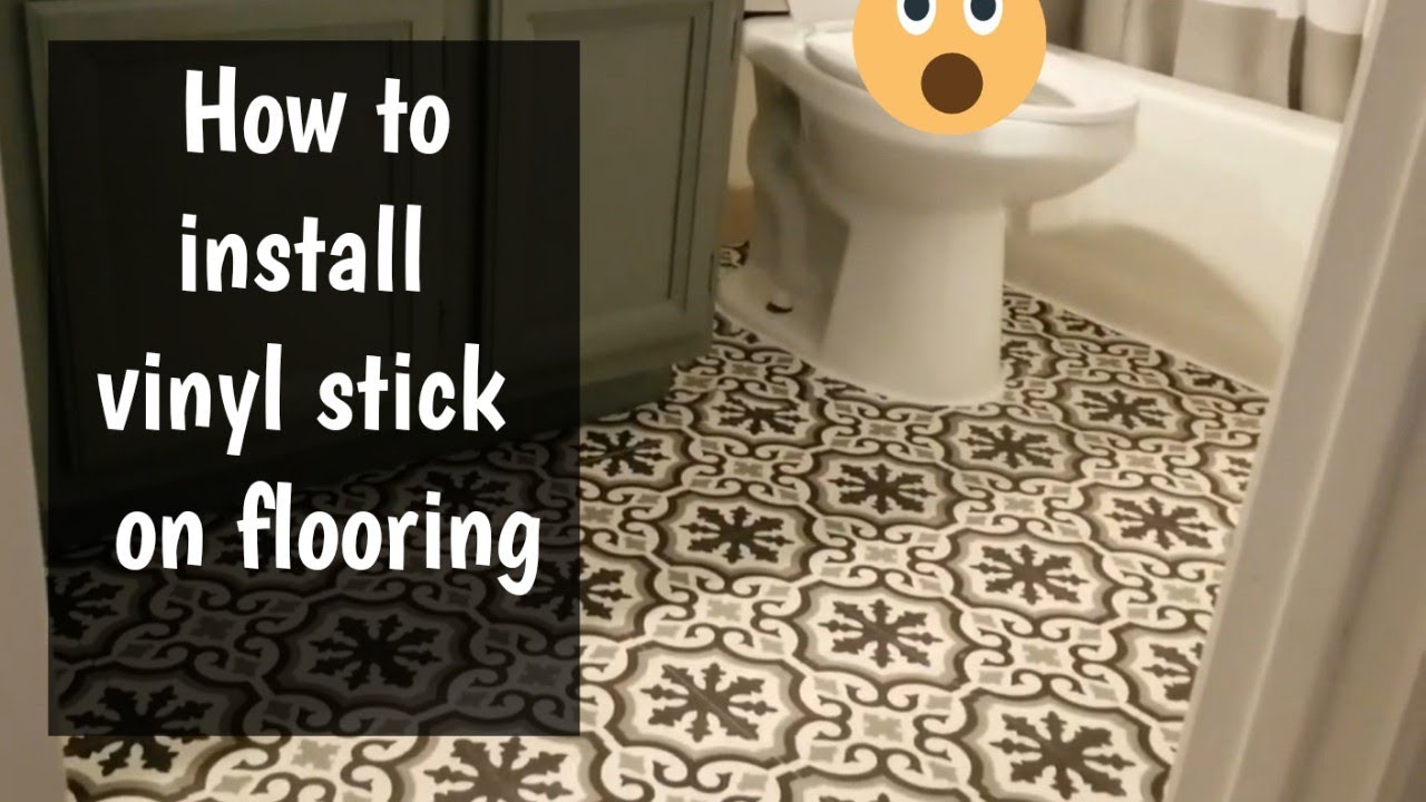How to install vinyl flooring / DIY vinyl flooring YouTube