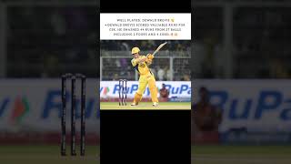 Well played Dewald brevis scored valuable runs for CSK. 💛🔥💥 #cricket #ipl #csk #shorts #subscribe ||