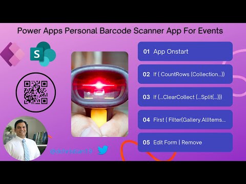 Power Apps Personal Barcode Scanner App For Events @DanielChristian19