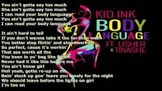 Kid Ink Ft Usher And Tinashe   Body Language LYRICS