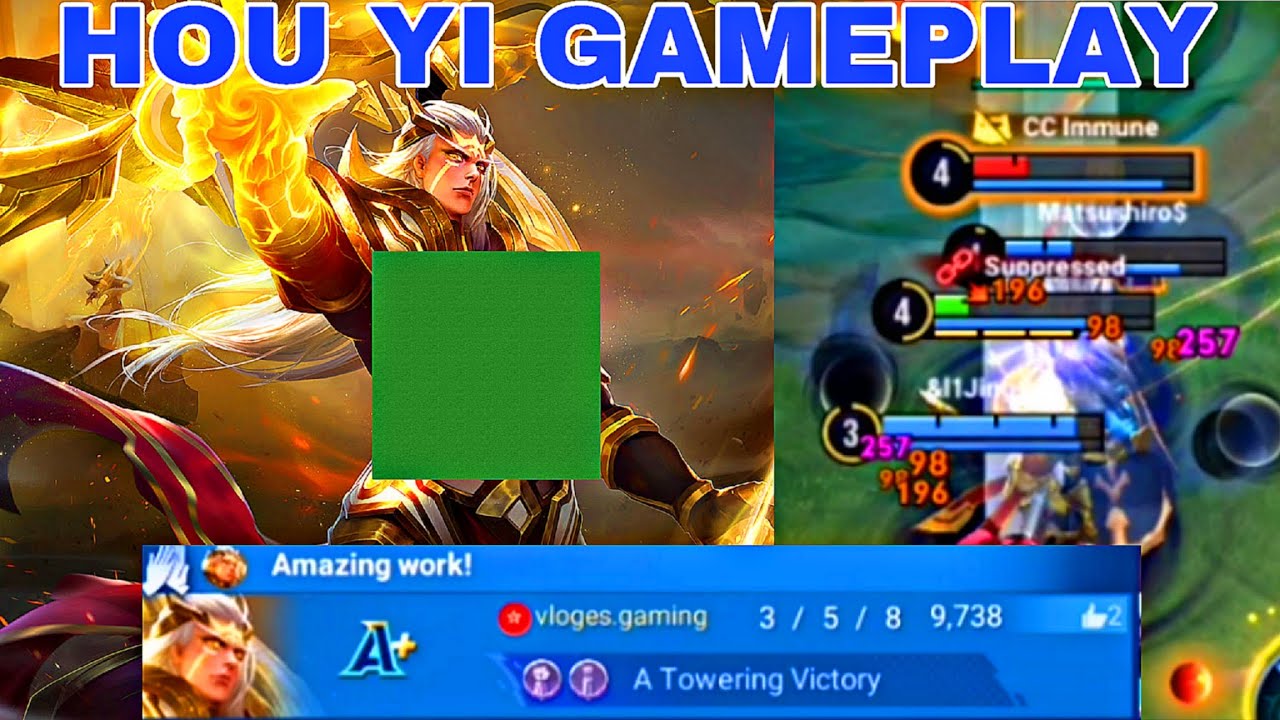 HOU YI RANKED MATCH GAMEPLAY | HONOR OF KINGS GAMEPLAY 