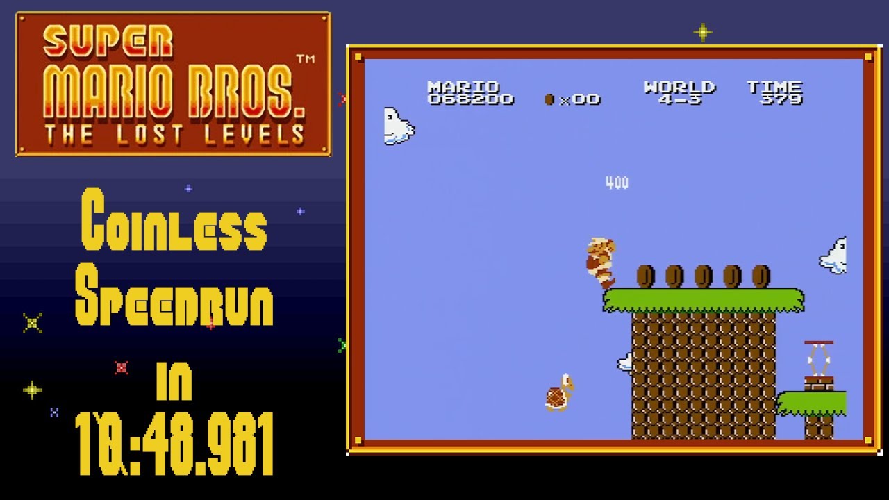[FWR] Super Mario Bros.: The Lost Levels Coinless Speedrun in 10:48.981 ...