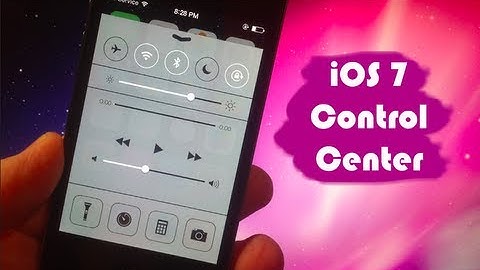iOS 7 - Control Center Features