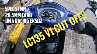 Test Yamaha Lc135 V1 Cut Off Lc135 Motovlog