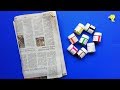 10 Newspaper Craft Ideas - Best Out Of Waste Newspaper - Waste Material Newspaper