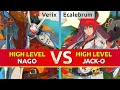 Ggst  verix nagoriyuki vs ecalebrum jacko high level gameplay