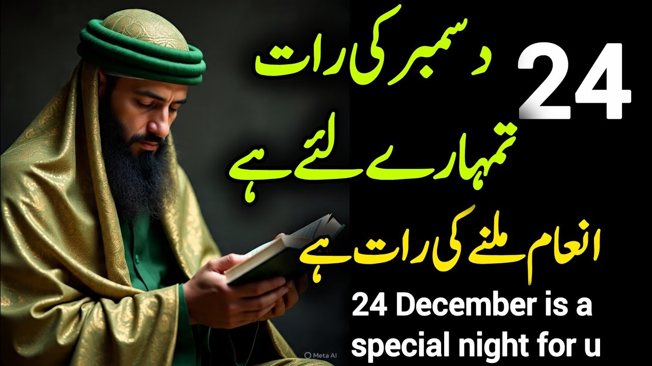 ✅23 December2025 24 December Ki raat Tumhare liye hai #islamicreminder 
