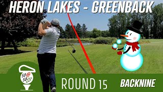 Par 3 Snowman at Heron Lakes - Greenback in Oregon, Round 15 - 50 at 50 (Back Nine)