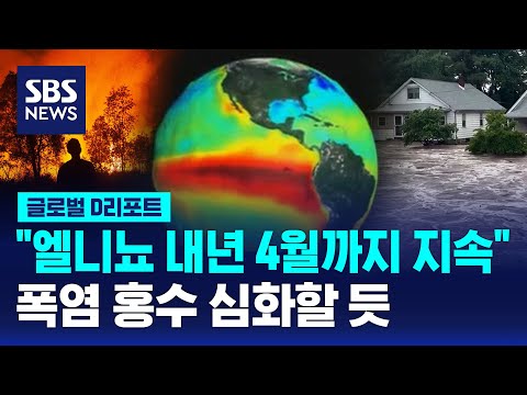 &amp;quot;<strong>엘니뇨</strong>, 내년 4월까지 지속…폭염 홍수 심화&amp;quot; / SBS / #D리포트