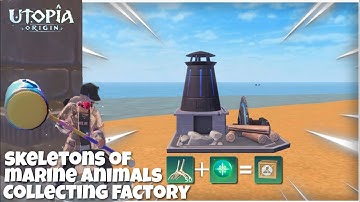 Utopia Origin: (NEW UPDATE) Collecting Factory Skeletons Of Marine Animals Material Pack Update