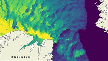 Sea ice thickness in the Fram Strait predicted by neXtSIM Lagrangian