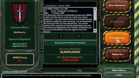 Lets Play MechWarrior 4 Mercenaries! Pt.1