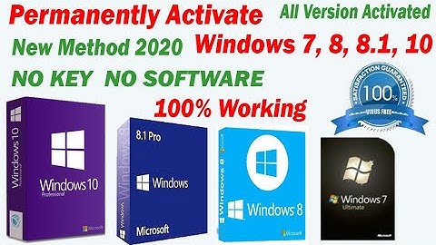 How To Activate Windows 7, 8, 8.1, 10 Easily Without Any Software or Key || 100% Working|| Using CMD