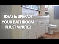 Even if you're renting, you can upgrade your bathroom with these quick & easy DIY ideas