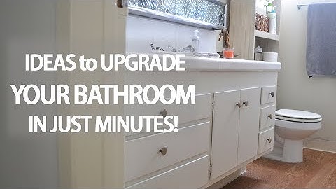 Even if you're renting, you can upgrade your bathroom with these quick & easy DIY ideas