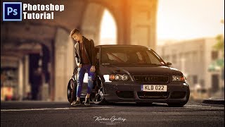 Photoshop Photo Manipulation with One Simple Car Background In Hindi screenshot 2