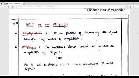 Basic Electronics module 4 BJT Amplifier Circuits