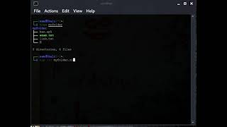 how to zip a folder/file on linux
