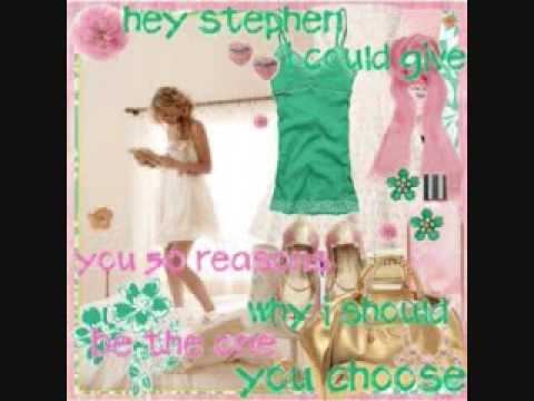 Taylor Swift-Hey Stephen-Lyrics - YouTube