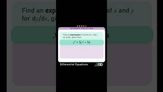 SOLVING an EQUATION using IMPLICIT DIFFERENTIATION #mathhelp #maths#mathsshorts #mathstricks