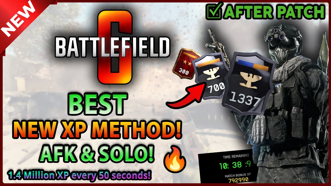 *NEW* ✅BEST INFINITE XP EXPLOIT in BATTLEFIELD 6🔥11.2M+ XP Daily FULL AFK! (AFTER PATCH)