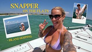 Snapper on the Flats & Florida Sandbar Living 🌴🎣