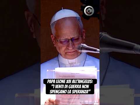 Video PAPA LEONE XIV all'ANGELUS: I venti di GUERRA non spengano la speranza