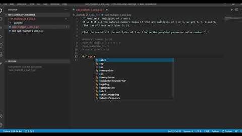 Challenge 01: sum multiples of 3 and 5 python - freecodecamp