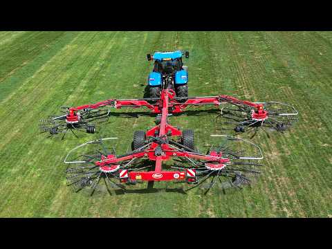 3rd Cut Grass Mowing & Raking with a Fendt and New Holland | KWB Agri | 2026
